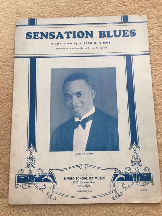 Sensation Blues By Alfred N. Simms Sheet Music [Photo 1]