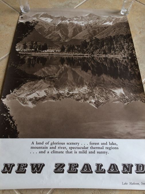 Original Vintage New Zealand Travel Poster [Photo 2]