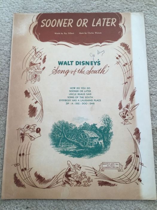 Walt Disney's Songs Of The South Sheet Music [Photo 1]