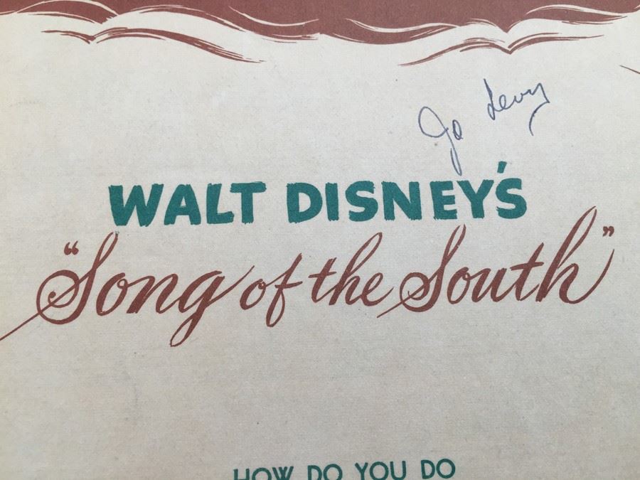Walt Disney's Songs Of The South Sheet Music [Photo 4]