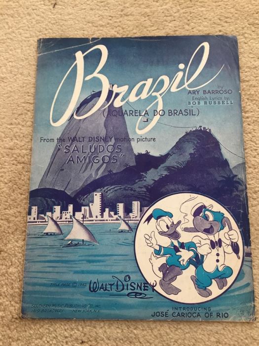 Walt Disney Motion Picture 'Saludos Amigos' Brazil Sheet Music [Photo 1]