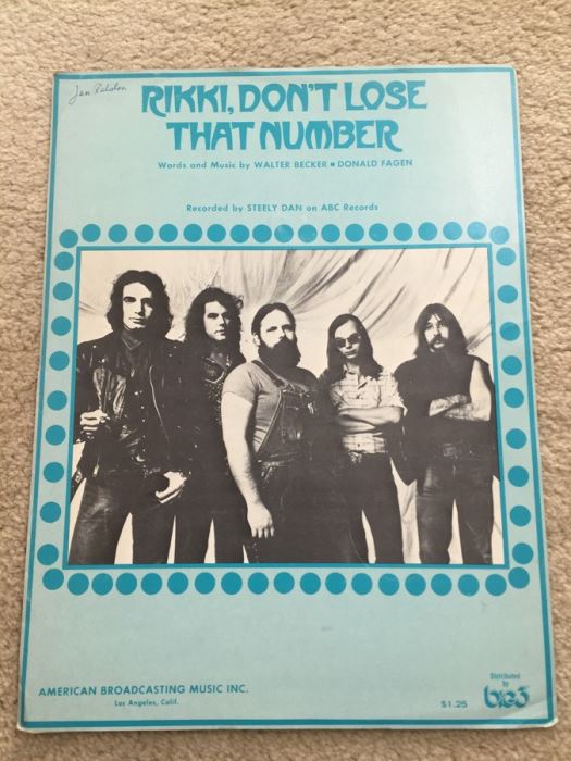 Rikki, Don't Loose That Number Steely Dan Sheet Music [Photo 1]