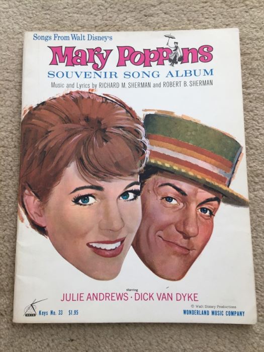 Songs From Walt Disney's Mary Poppins Souvenir Song Album Sheet Music