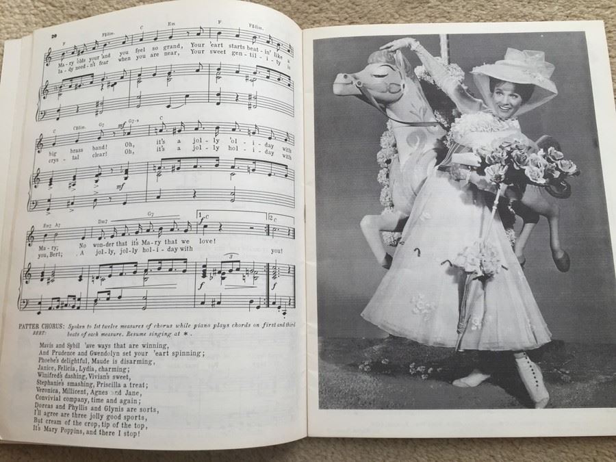 Songs From Walt Disney's Mary Poppins Souvenir Song Album Sheet Music [Photo 5]