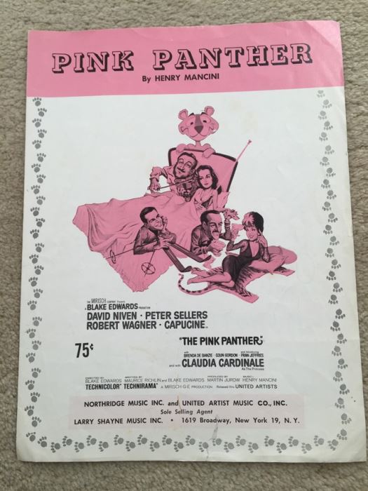 Pink Panther By Henry Mancini Sheet Music [Photo 1]