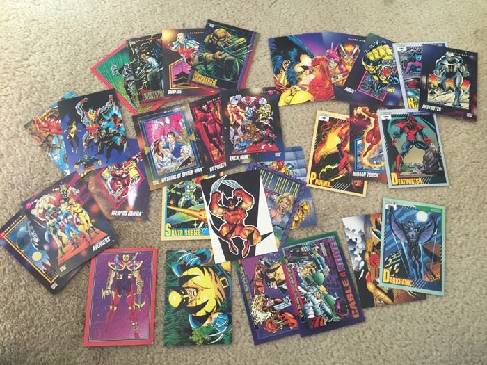 HUGE Lot Of Collectible Super Hero Marvel DC Comics Trading Cards [Photo 2]