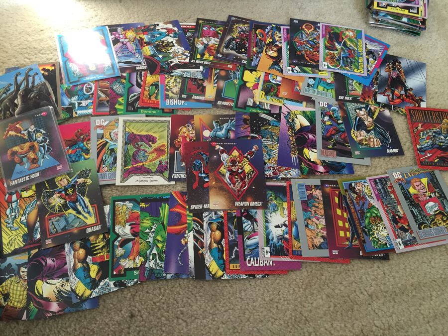 HUGE Lot Of Collectible Super Hero Marvel DC Comics Trading Cards [Photo 40]