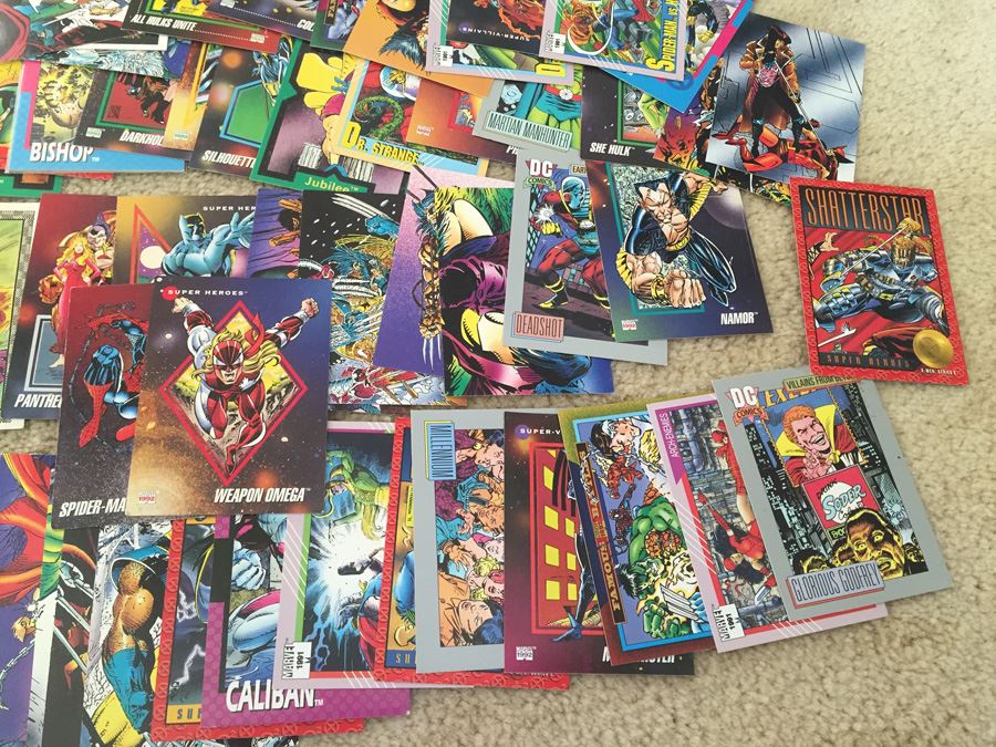 HUGE Lot Of Collectible Super Hero Marvel DC Comics Trading Cards [Photo 44]