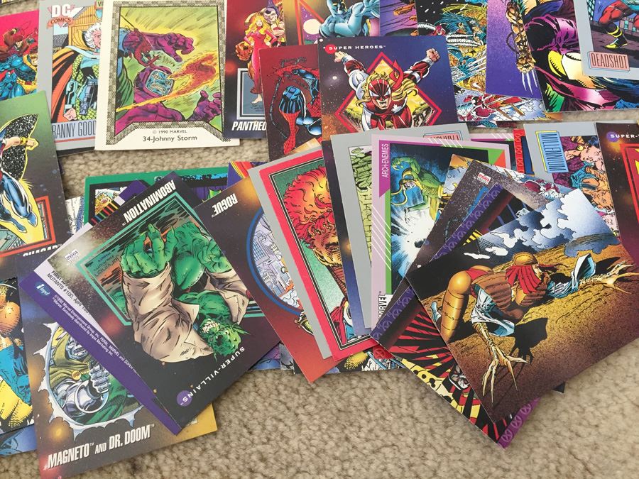 HUGE Lot Of Collectible Super Hero Marvel DC Comics Trading Cards [Photo 45]