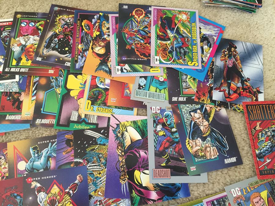 HUGE Lot Of Collectible Super Hero Marvel DC Comics Trading Cards [Photo 43]