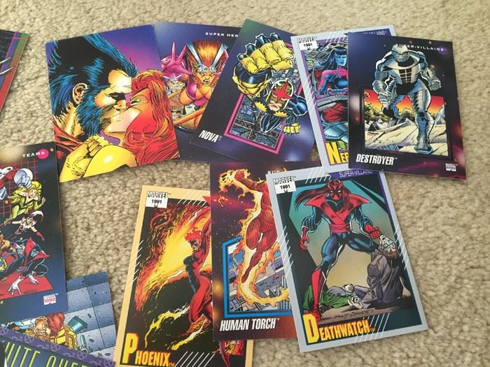 HUGE Lot Of Collectible Super Hero Marvel DC Comics Trading Cards [Photo 8]