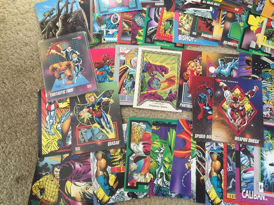 HUGE Lot Of Collectible Super Hero Marvel DC Comics Trading Cards [Photo 41]