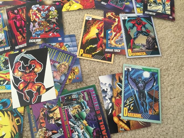 HUGE Lot Of Collectible Super Hero Marvel DC Comics Trading Cards [Photo 7]