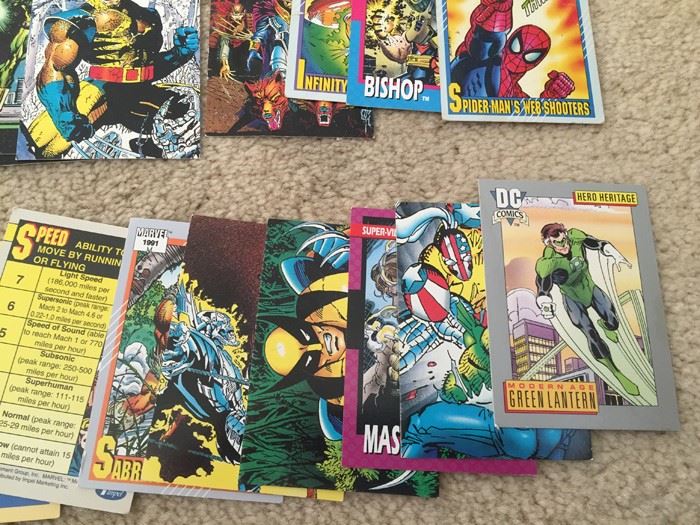HUGE Lot Of Collectible Super Hero Marvel DC Comics Trading Cards [Photo 14]