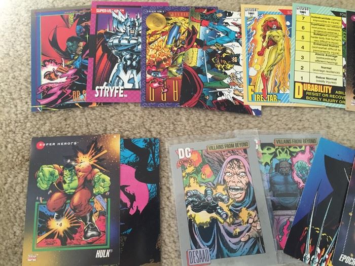 HUGE Lot Of Collectible Super Hero Marvel DC Comics Trading Cards [Photo 19]