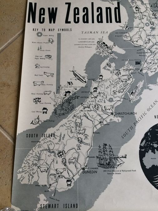 Original Vintage New Zealand Travel Poster [Photo 6]