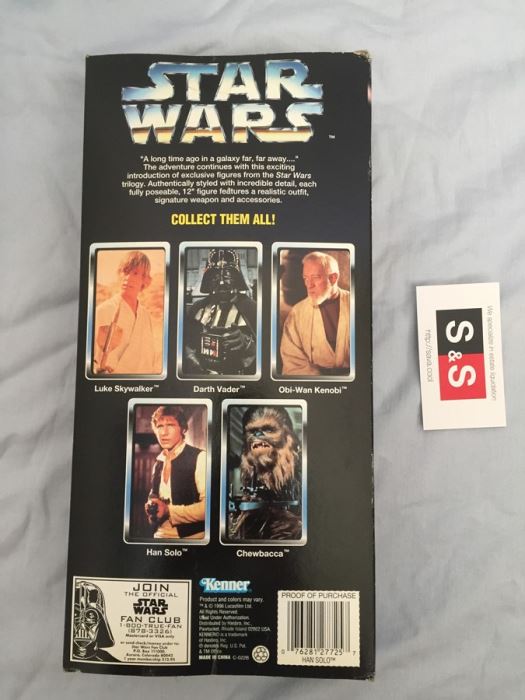 STAR WARS Collector Series HAN SOLO 12' Figure Kenner [Photo 10]