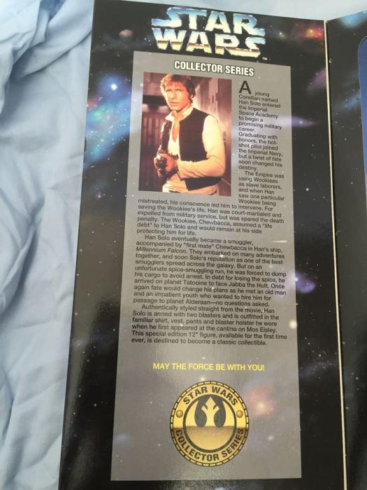 STAR WARS Collector Series HAN SOLO 12' Figure Kenner [Photo 6]