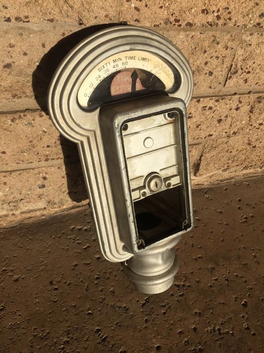 Vintage Metal Coin-Op Parking Meter [Photo 3]