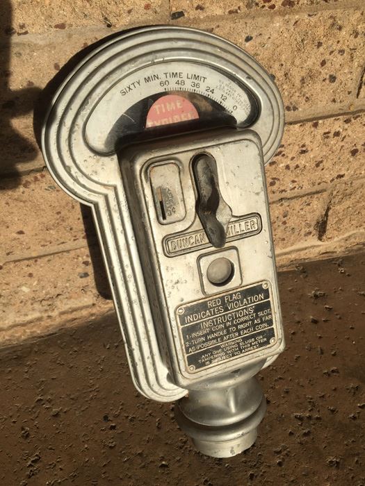 Vintage Metal Coin-Op Parking Meter [Photo 4]