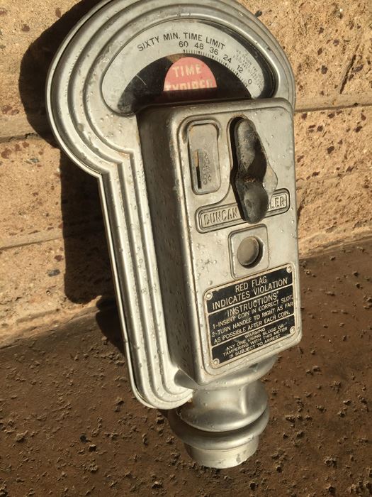 Vintage Metal Coin-Op Parking Meter [Photo 8]