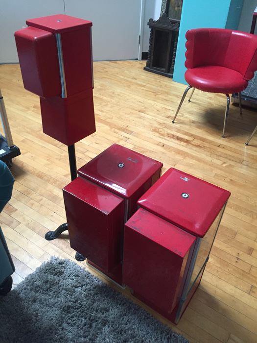 (3) Coin-Operated Bubble Gum Machines - One Has A Stand [Photo 2]