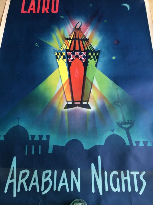 Original Vintage Egypt Travel Poster - Cairo - Arabian Nights - M. Azmy [Photo 6]