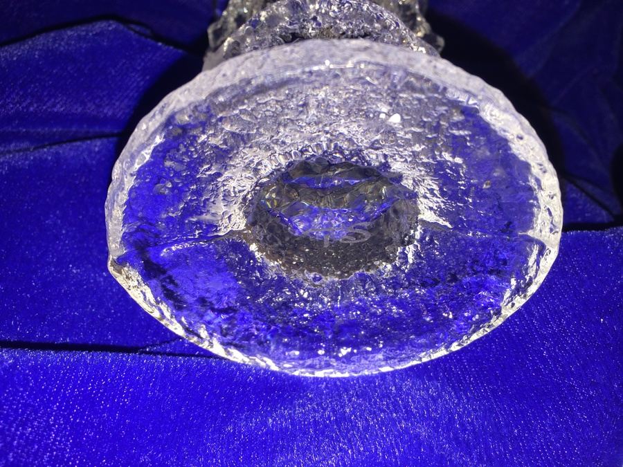 (3) Candleholders, Plate, and Decorative Glass Lot [Photo 10]