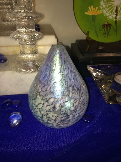 (3) Candleholders, Plate, and Decorative Glass Lot [Photo 4]