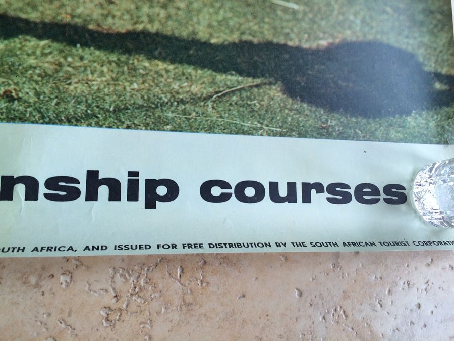 Original Vintage South Africa Travel Poster - Golf [Photo 6]