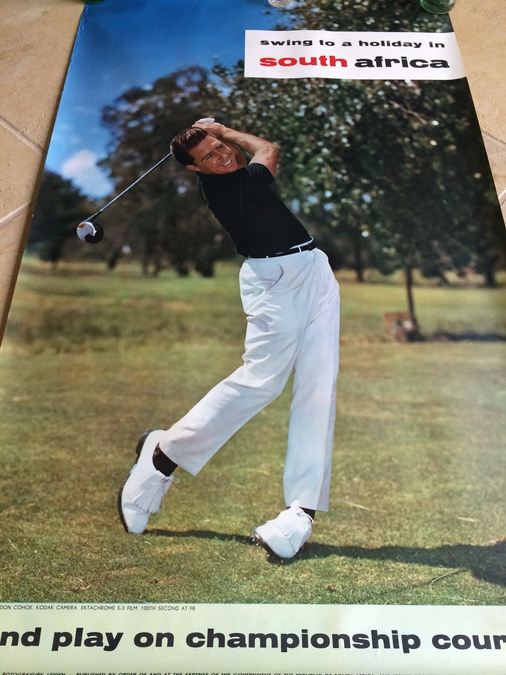 Original Vintage South Africa Travel Poster - Golf [Photo 2]