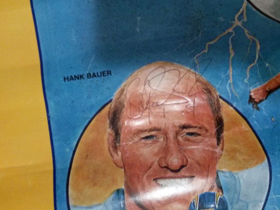 1982 San Diego Chargers Blood Drive IV 5x Hand Signed Autographed Poster [Photo 3]