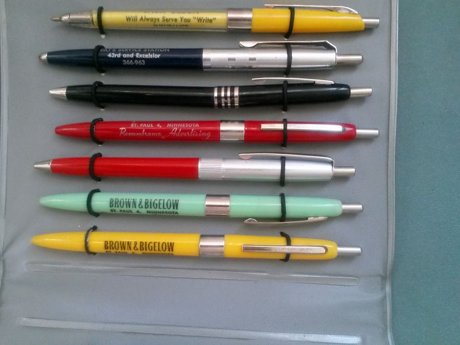 Vintage Brown & Bigelo Salesman Pen Display With 14 Pens [Photo 3]