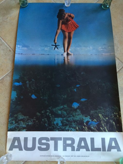 Original Vintage Australian Travel Poster [Photo 1]