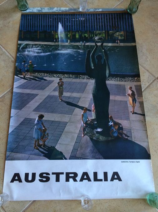 Original Vintage Australia Travel Poster [Photo 1]