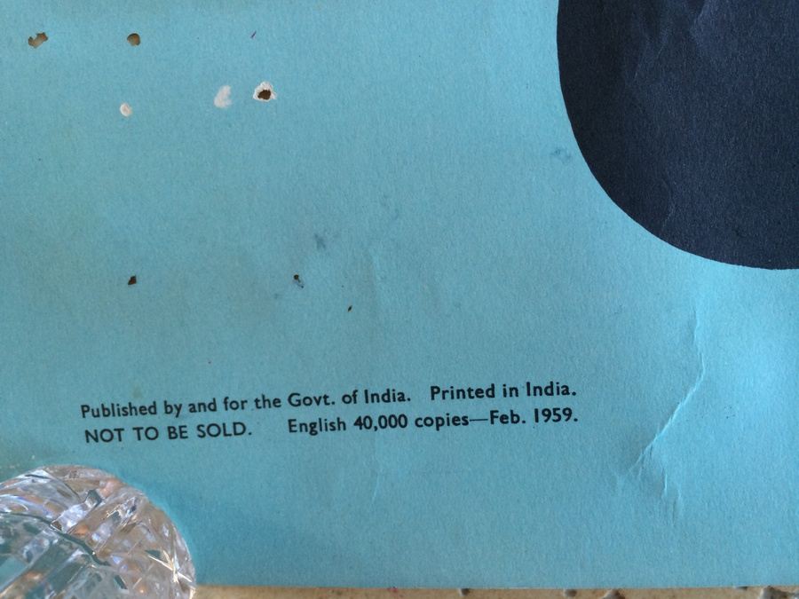 Original Vintage India Travel Poster - Bhangra Dance [Photo 3]