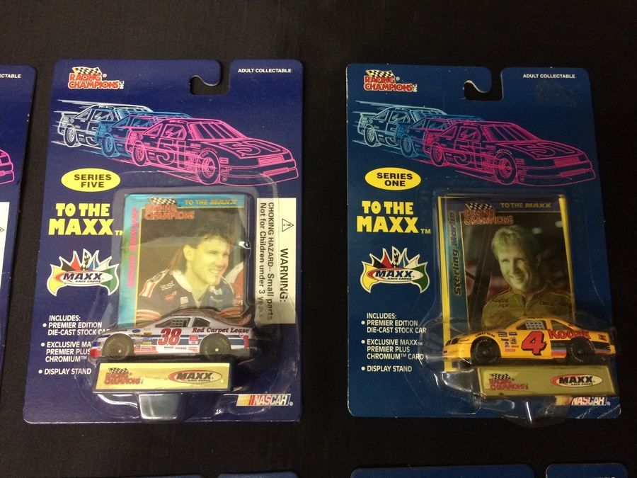 Racing Champions Die-Cast Stock Cars w/ Cards & Display Stand [Photo 4]