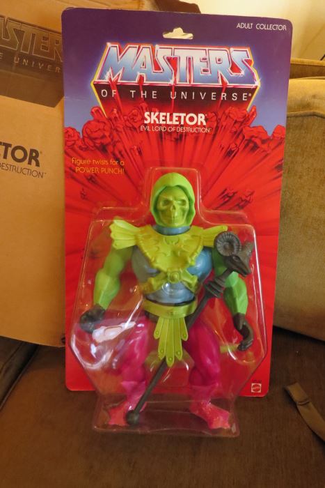 Mattel Masters of the Universe Test Shot Skeletor Figure Green Hood, Green Face [Photo 1]