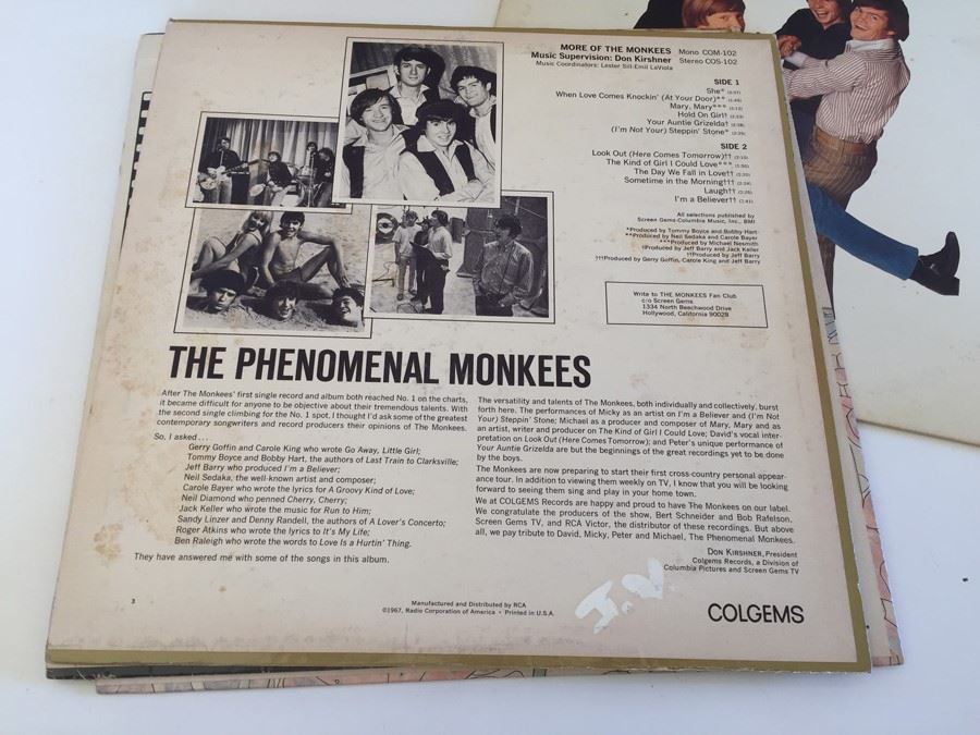 (4) The MONKEES Vinyl Records [Photo 7]