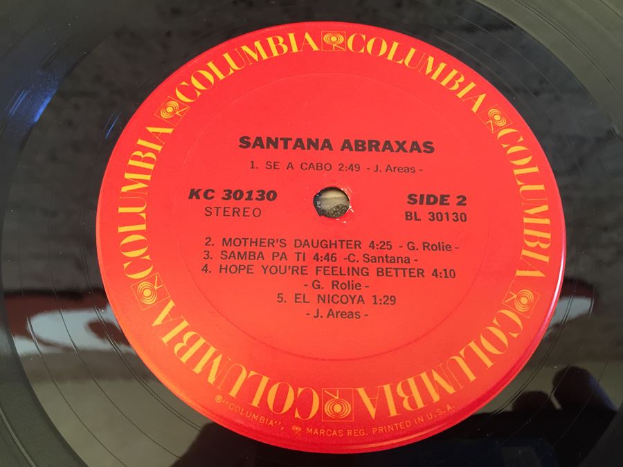 (2) SANTANA Vinyl Records