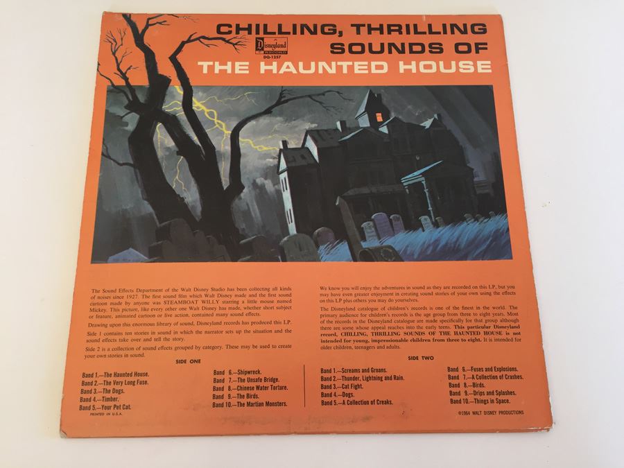Chilling, Thrilling Sounds Of The Haunted House - Disneyland ‎- DQ-1257 [Photo 2]