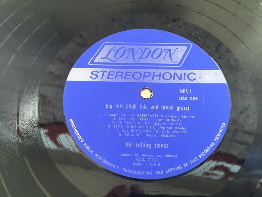 The Rolling Stones ‎- Big Hits (High Tide And Green Grass) - London Records ‎- NPS-1 [Photo 3]