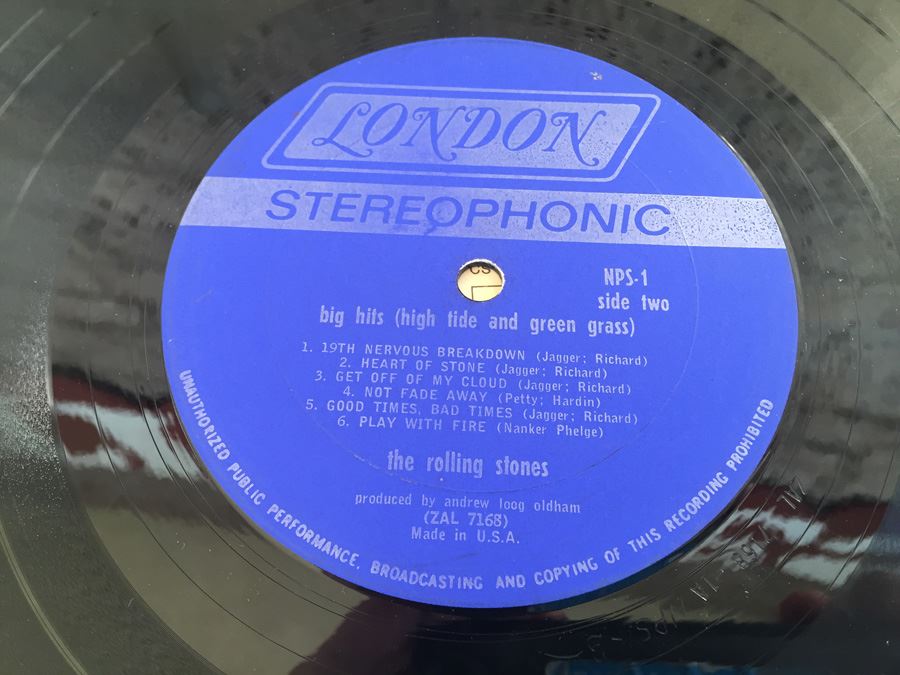 The Rolling Stones ‎- Big Hits (High Tide And Green Grass) - London Records ‎- NPS-1 [Photo 10]