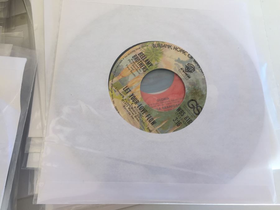 Large 45 Records Lot All With Plastic Sleeves [Photo 10]