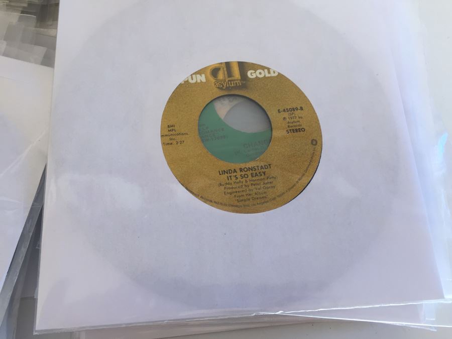 Large 45 Records Lot All With Plastic Sleeves [Photo 8]