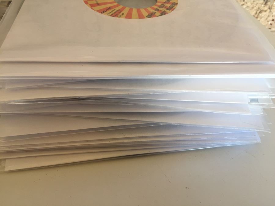 Large 45 Records Lot All With Plastic Sleeves [Photo 5]