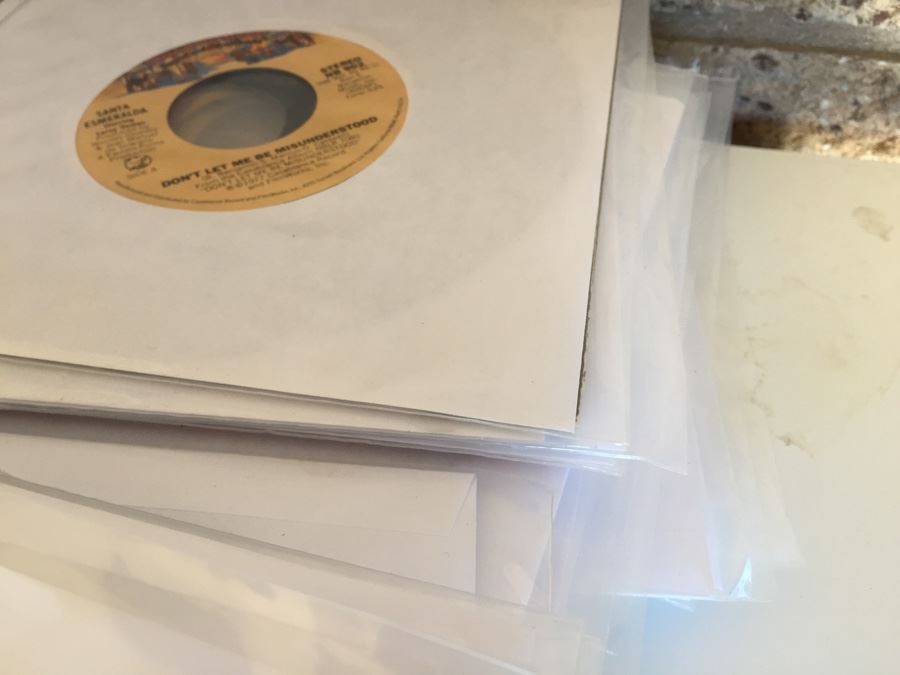 Large 45 Records Lot All With Plastic Sleeves [Photo 3]