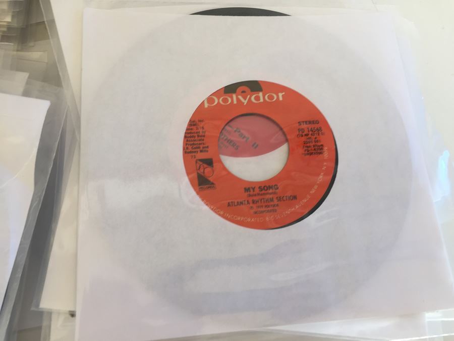 Large 45 Records Lot All With Plastic Sleeves [Photo 12]