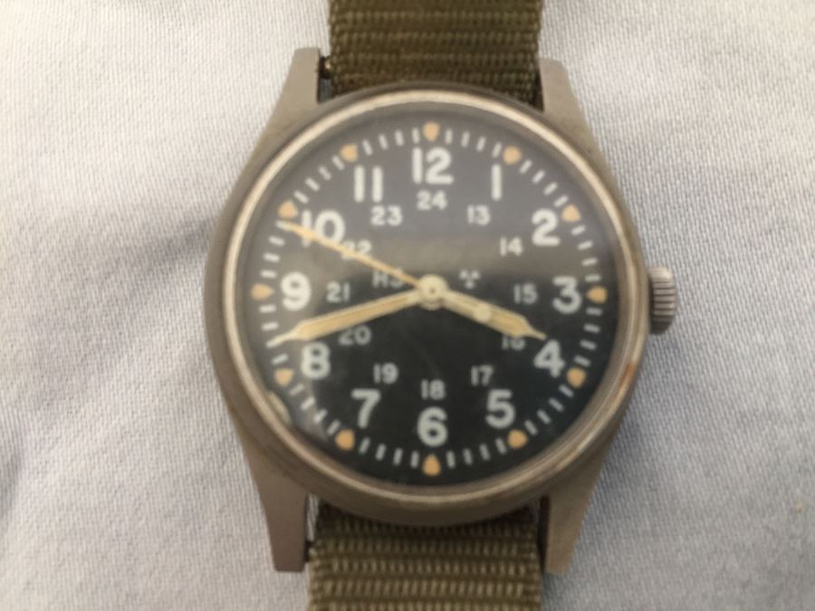 Vintage Jan 1983 Hamilton Military Watch WORKING MIL-W-46374B Dispose Rad. Waste U. S. [Photo 5]