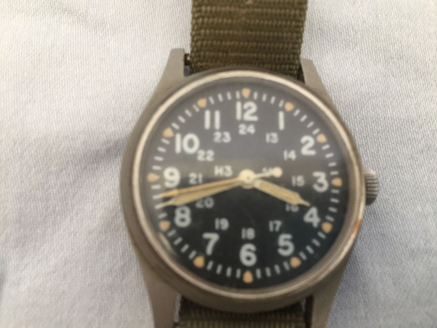 Vintage Jan 1983 Hamilton Military Watch WORKING MIL-W-46374B Dispose Rad. Waste U. S. [Photo 4]
